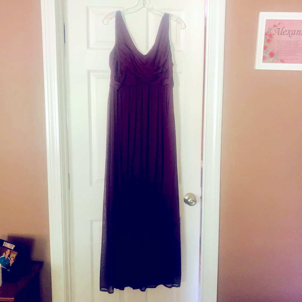 Beautiful Plum Chiffon Dress